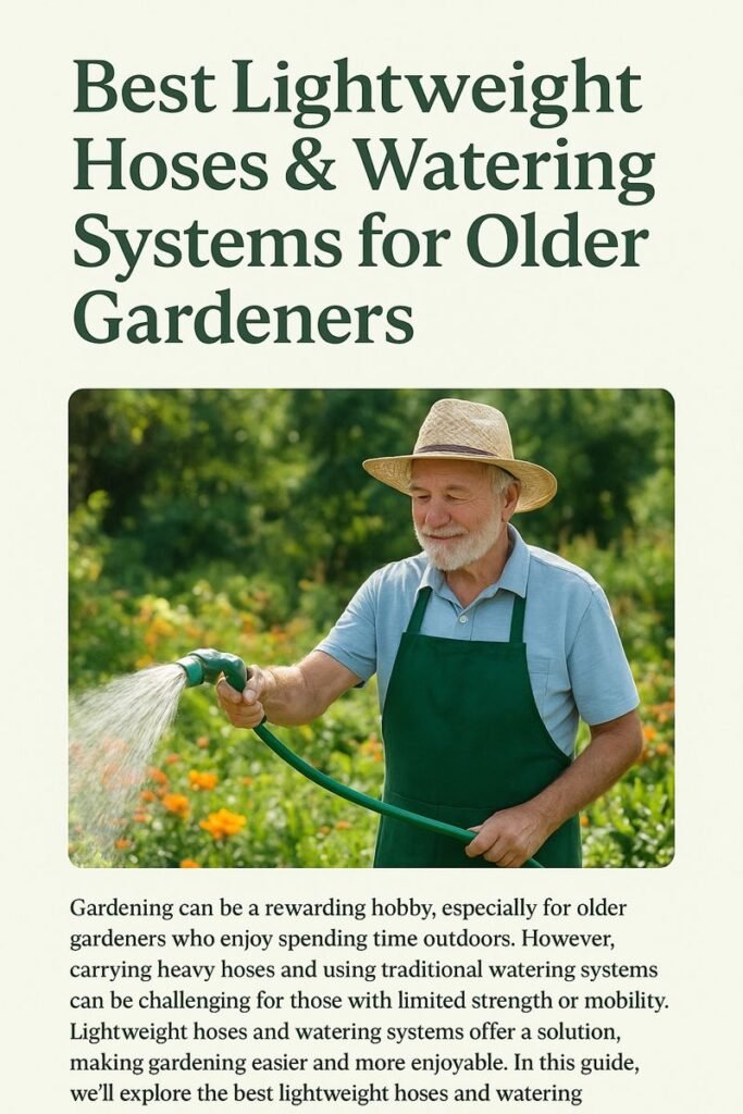 Lightweight Hoses & Watering Systems for Older Gardeners