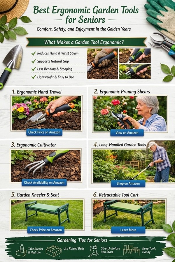 Ergonomic Garden Hand Tools for Seniors