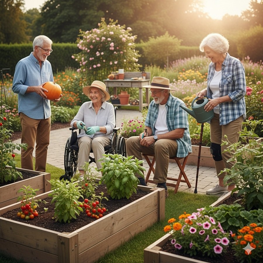 Gardening with Seniors Who Have Limited Mobility